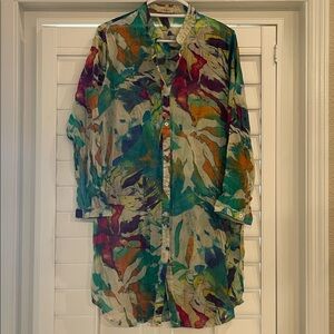 Colorful Tunic Dress Coverup